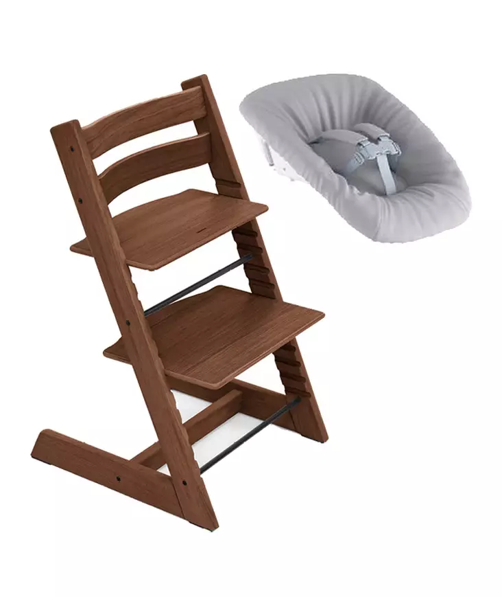 Stokke Tripp Trapp syöttötuoli Warm Brown + Newborn set. - Stokke Tripp Trapp produkter - 1001431NB - 1