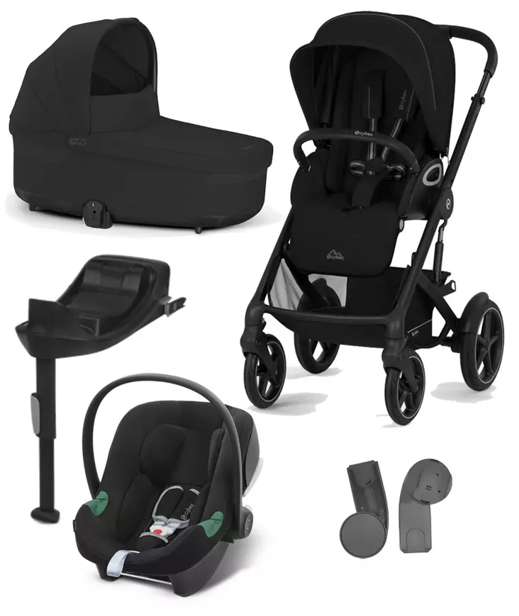 Cybex Talos S lux 2025 starttipaketti Moon Black. - Barnvagnar och kombivagnar - 525000799STAATB - 1