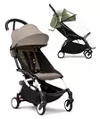 Stokke YoYo3 matkarattaat White-Taupe sadesuojalla. - Resevagnar och barnvagnar - 646001rat04bund - 1