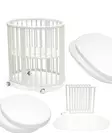 Stokke Sleepi Big Bundle starttipaketti V3 White. - Spjälsängar och barnsängar - 221605bigbund - 1