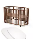 Stokke Sleepi V3 pinnasänky Warm Brown ja patja sekä muotolakana. - Stokke Sleepi produkter - 591404bund - 1
