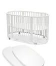 Stokke Sleepi V3 pinnasänky White ja patja sekä muotolakana. - Stokke Sleepi produkter - 591402bund - 1
