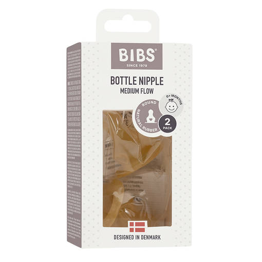 Bibs baby bottle nipple medium flow. - Nappflaskor och flasknappar - BIBN2PMED - 1