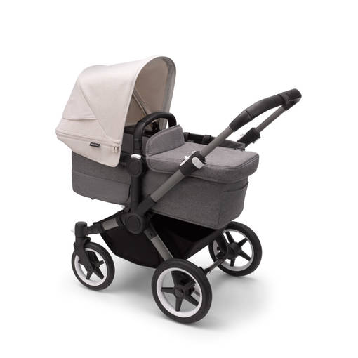 Bugaboo Donkey 5 yhdistelm=C3=A4vaunut Graphite/Grey Melange, Misty Wh=
ite. - Barnvagnar och kombivagnar - 10000GG34YHD - 1