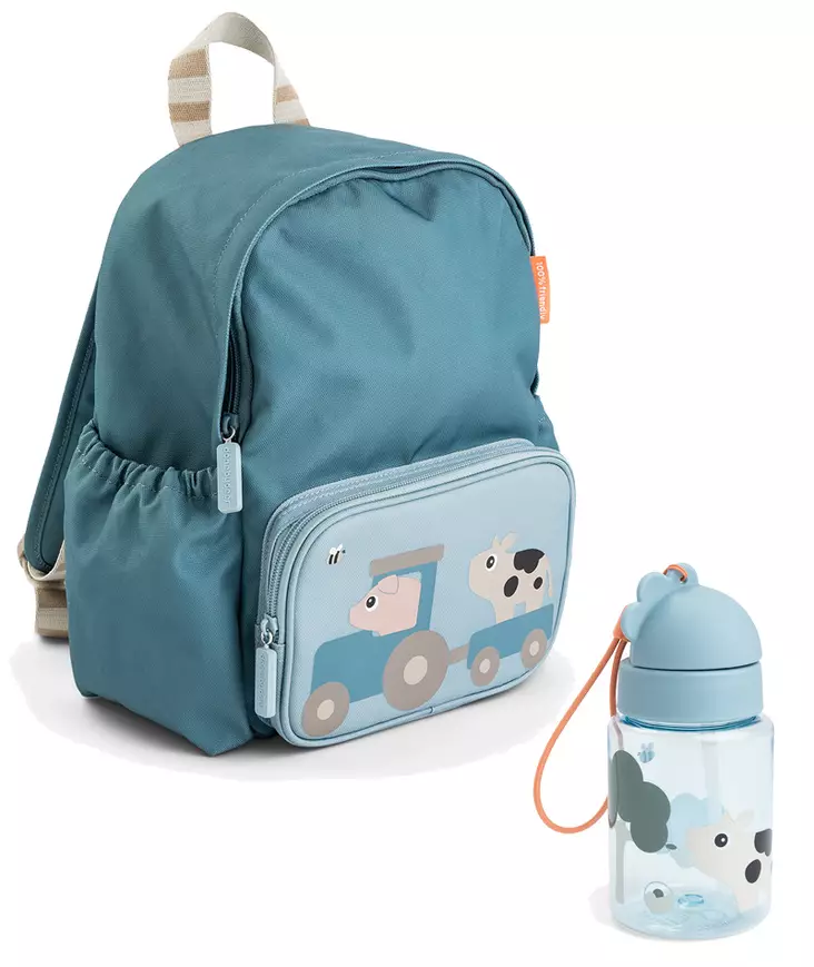 Lasten reppu-bundle Done by Deer Tiny Farm Blue. - Klubbryggsäckar - 7053722BUND - 1