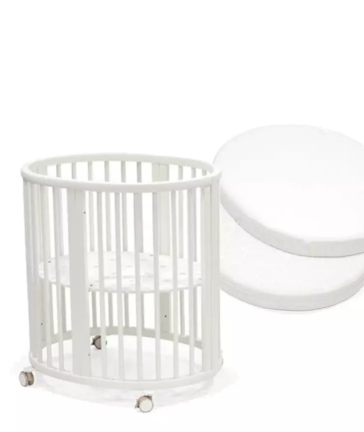 Stokke Sleepi Mini V3 pinnasänky White sekä patja ja lakana. - Stokke Sleepi produkter - 591302bund - 1