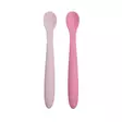 Silikonilusikka MyLo 2 kpl Pink & Peony. - Första skedar och barnbestick - MYLPINPE - 1