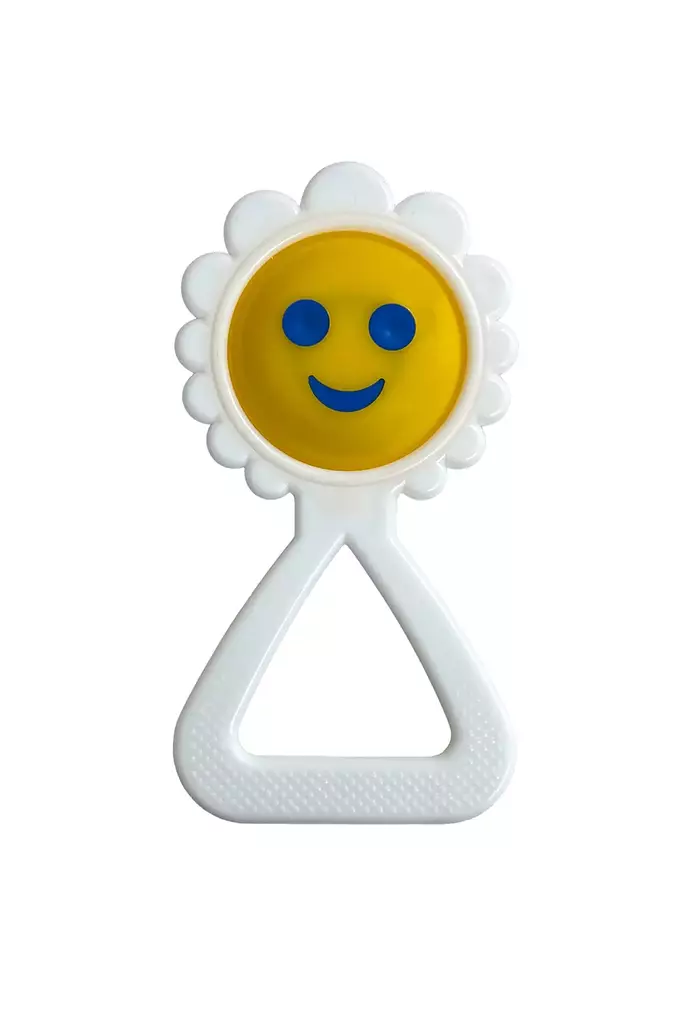 Paapu Hymy-helistin vauvalle Keltainen sinisillä silmillä. - Skallror, greppleksaker och bollar - PAAHYHEKE - 1