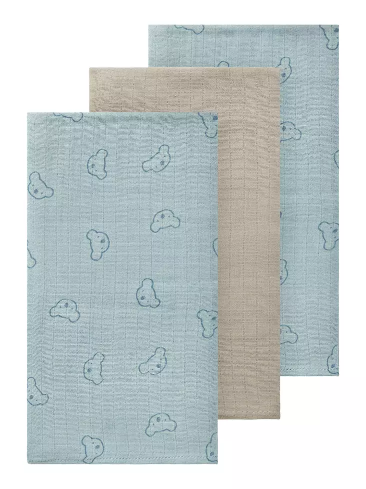 Name It harsoliinat 3-Pack Celestial Blue. - Muslinfilt - 13233509BLUE - 1