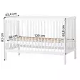 Hoppekids Pinnasänky, IDA-MARIE 60x120cm Patjalla mitat - Hoppekids sängar och möbler - 96-45-001-PF - 6