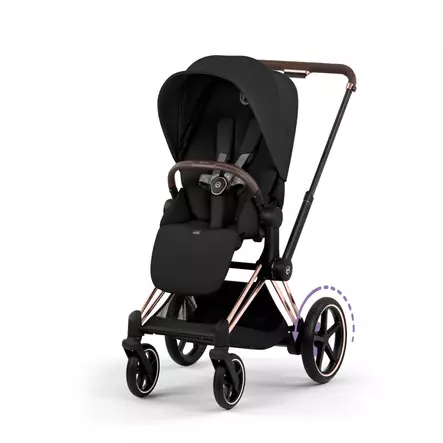 Cybex ePriam Comfort rattaat Rosegold/Sepia Black. - Barnvagnar och kombivagnar - 526000041STACLG - 2