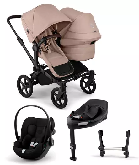 Bugaboo Donkey 6 starttipaketti Double Black/Desert Taupe - Barnvagnar och kombivagnar - 100370005STADOCLG - 1