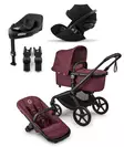Bugaboo Fox 5 Renew starttipaketti Cloud kaukalolla, Black/Dark Cherry. - Barnvagnar och kombivagnar - 100051109STACLG - 1