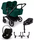 Bugaboo Donkey 6 starttipaketti Twin Black/Fern Green - Barnvagnar och kombivagnar - 100370006STATWCLG - 1