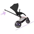Cybex ePriam Comfort rattaat Rosegold/Sepia Black, avustaa ylämäessä. - Barnvagnar och kombivagnar - 526000041STACLG - 5