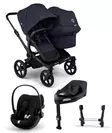 Bugaboo Donkey 6 starttipaketti Double Black/Deep Indigo - Barnvagnar och kombivagnar - 100370003STADOCLG - 1