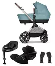 Cybex EOS Lux starttipaketti 5 in 1 Stormy Blue, mukana Cloud G ja Base G. - Barnvagnar och kombivagnar - 522001283STACG - 1