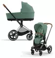 Cybex Priam yhdistelmävaunut värissä Leaf Green. - - - 1