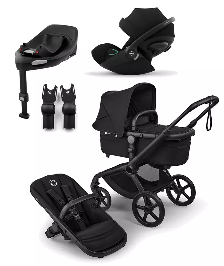 Bugaboo Fox 5 Renew starttipaketti Cloud G Black/Heritage Black. - Barnvagnar och kombivagnar - 100051112STACLG - 1