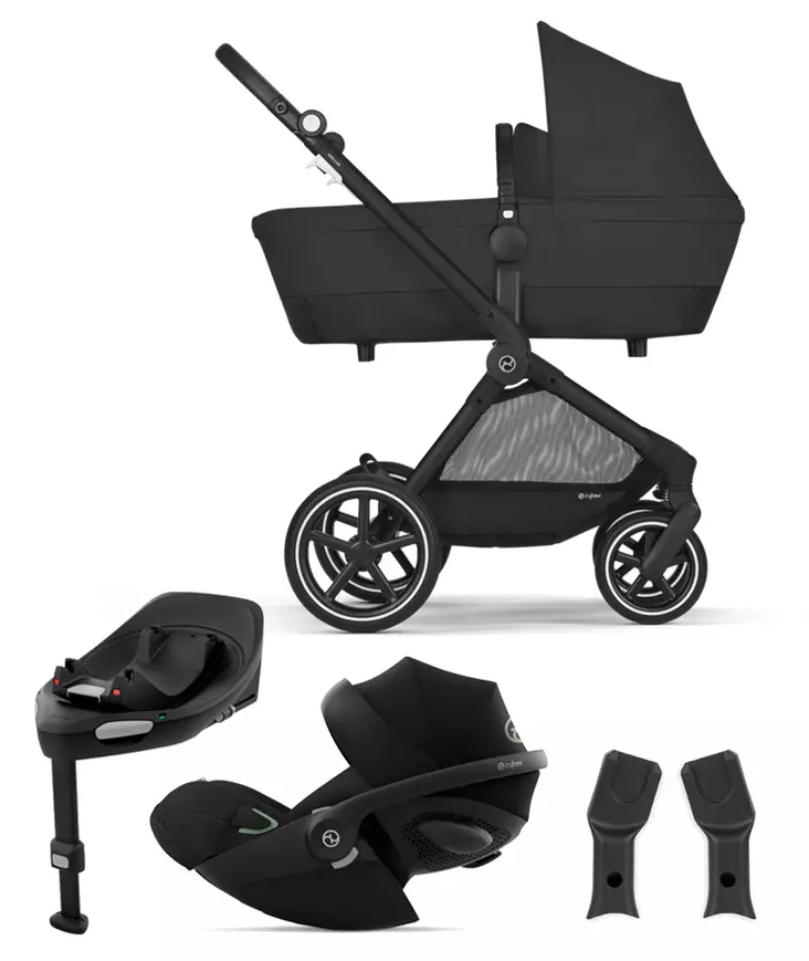 Cybex EOS Lux starttipaketti 5 in 1 Moon Black. - Barnvagnar och kombivagnar - 522003825STACG - 1