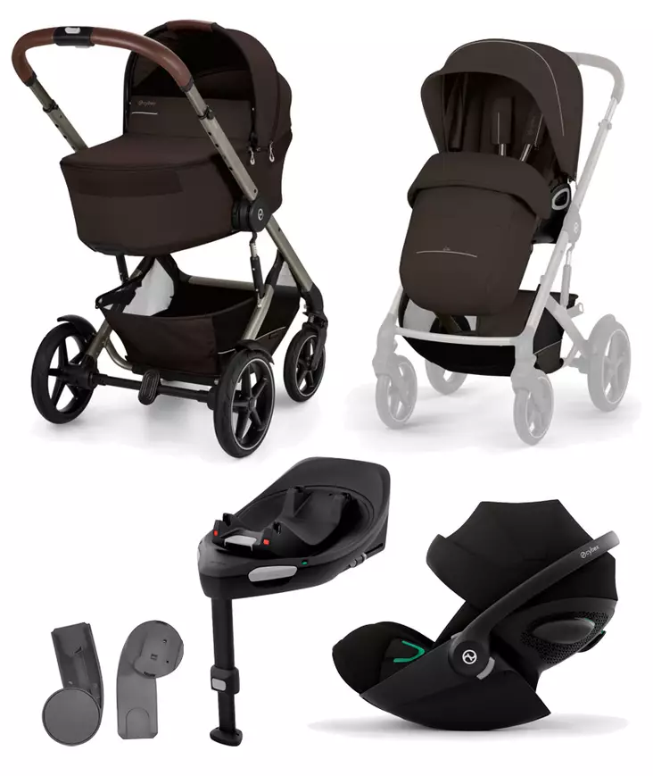Cybex Talos S lux 2026 starttipaketti Chocolate Brown. - Barnvagnar och kombivagnar - 526001743STACLG - 1