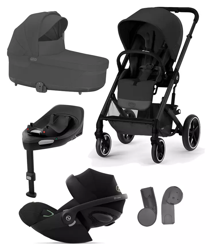 Cybex Balios S lux starttipaketti Moon Black. - Barnvagnar och kombivagnar - 522002533STACLG - 1