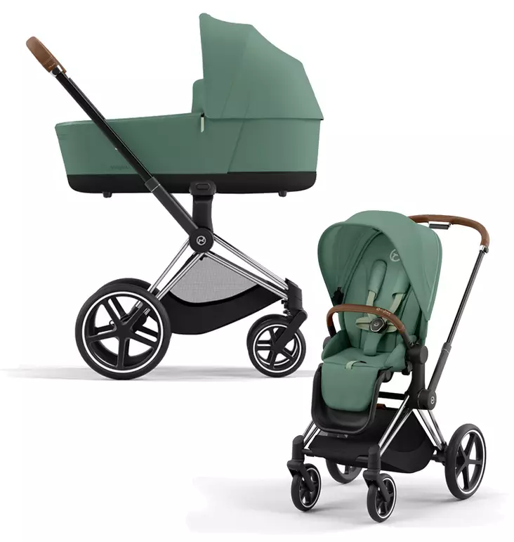 Cybex Priam yhdistelmävaunut värissä Leaf Green. - Barnvagnar och kombivagnar - 521002319YHDLG - 1