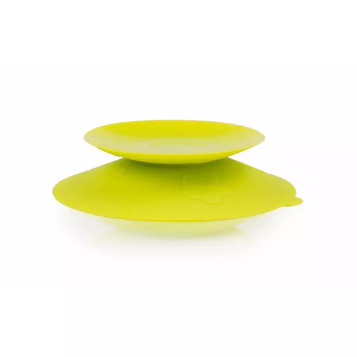 Kidsme Stay-in-Place imukuppi lautasille Lime. - Tallrikar och skålar - 149160486LI - 1