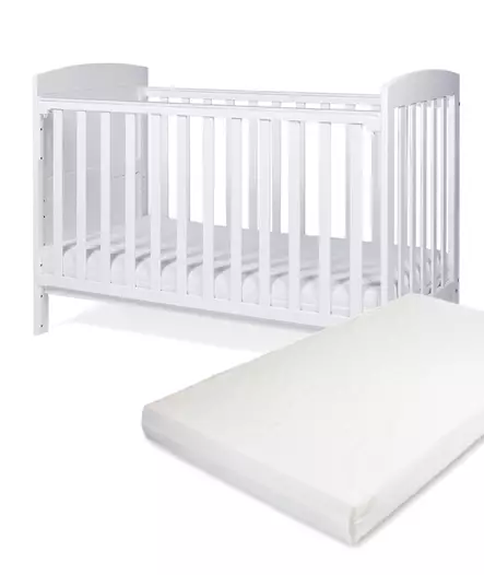 Pinnasänky Tinynord Leon White ja Anne & Mikael Premium patja. - Spjälsängar och barnsängar - 297295PAK - 1