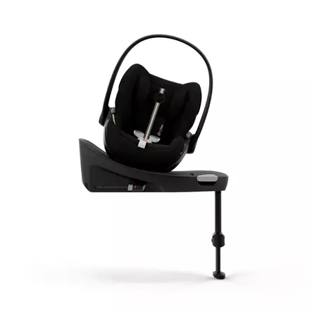 CYBEX Cloud G3 i-Size turvakaukalo PLUS Moon Black ja Base G3 jalusta, ovelle käännettynä. - Babyskydd 0-13 kg - 526001344PAK - 2
