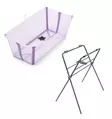 Stokke Flexi Bath kylpyamme Lavender ja Flexi Stand ammejalat. - Badkar och badstöd - 531914pak - 1
