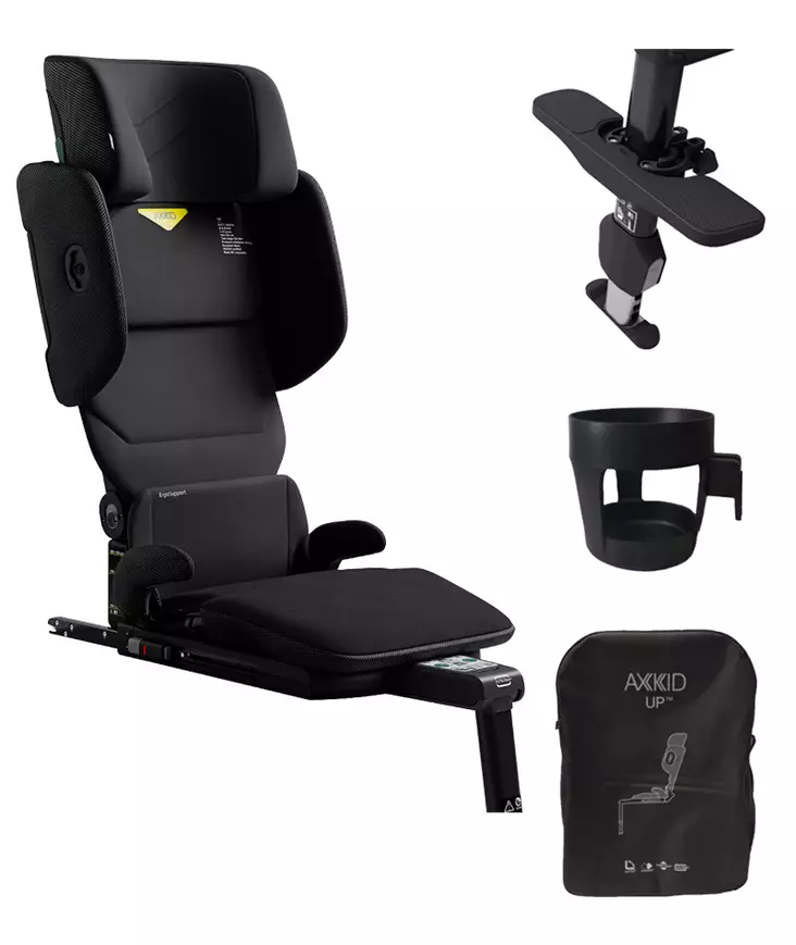 Axkid UP turvavyöistuin ja lisävarusteet Coastal Storm Black. - Bältesstolar 15-36 kg - 0132705-2439PAK - 1