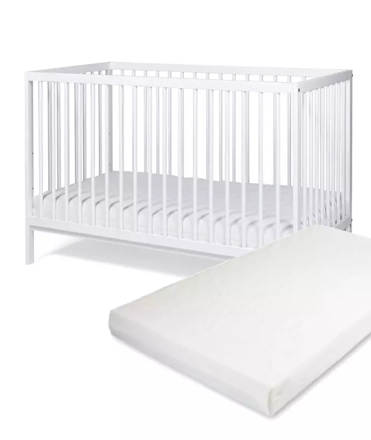 Pinnasänky Tinynord Lassy White ja Anne & Mikael Premium patja. - Spjälsängar och barnsängar - 297296PAK - 1