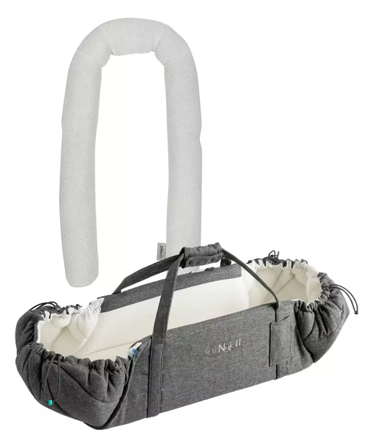 Najell SleepCarrier X kantokassi Stormy Grey ja Reducer pienennin. - Liggvagnar och bärväskor - N20115801PAK - 1