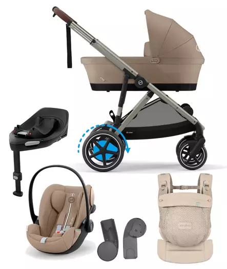 Starttipaketti Cybex eGazelle S 2 XL Almond Beige. - Syskonvagn - 522005243estaCLGXL - 1