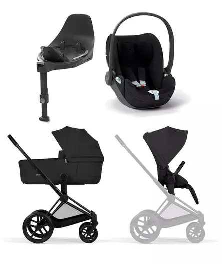 Cybex Priam Comfort starttipaketti Matt Black/Sepia Black. - Barnvagnar och kombivagnar - 526000011STACLTPL - 1