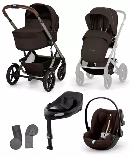 Cybex Talos S lux 2026 starttipaketti Chocolate Brown. - Barnvagnar och kombivagnar - 526001743STACLGPL - 1
