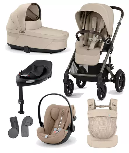 Cybex Talos S lux 2025 starttipaketti XL Almond Beige. - Barnvagnar och kombivagnar - 525000803STACLGXL - 1