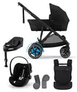 Starttipaketti Cybex eGazelle S 2 XL Moon Black. - Syskonvagn - 522002703estaCLGXL - 1