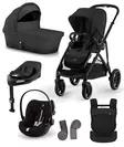 Starttipaketti Cybex Gazelle S 2 XL Moon Black. - Syskonvagn - 522002703staCLGXL - 1