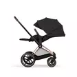 Cybex Priam Comfort rattaat Rosegold/Sepia Black, makuuasennossa. - Barnvagnar och kombivagnar - 526000001STACLTPL - 5