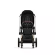 Cybex Priam 2023 rattaat värissä Sepia Black edestä. -  -  - 5