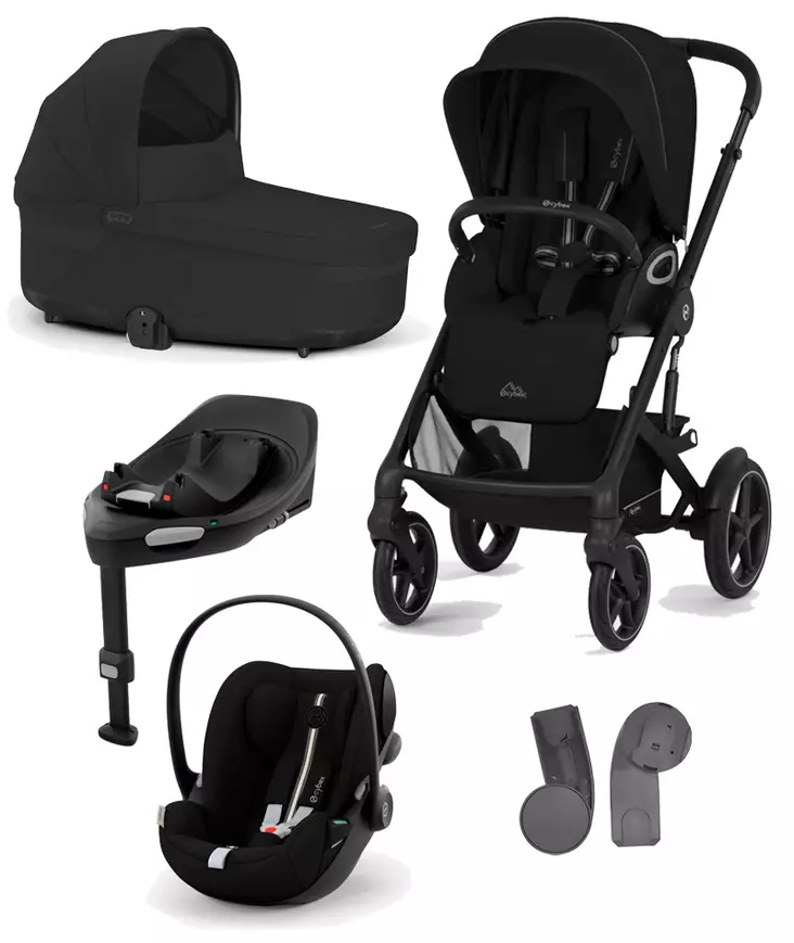 Cybex Talos S lux 2025 starttipaketti Moon Black. - Barnvagnar och kombivagnar - 525000799STACLGPL - 1