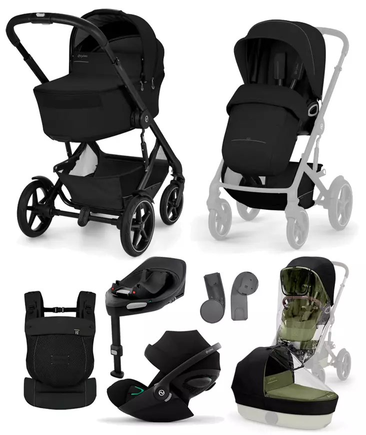 Cybex Talos S lux 2026 starttipaketti XL Moon Black. - Barnvagnar och kombivagnar - 526001727STACLGXL - 1