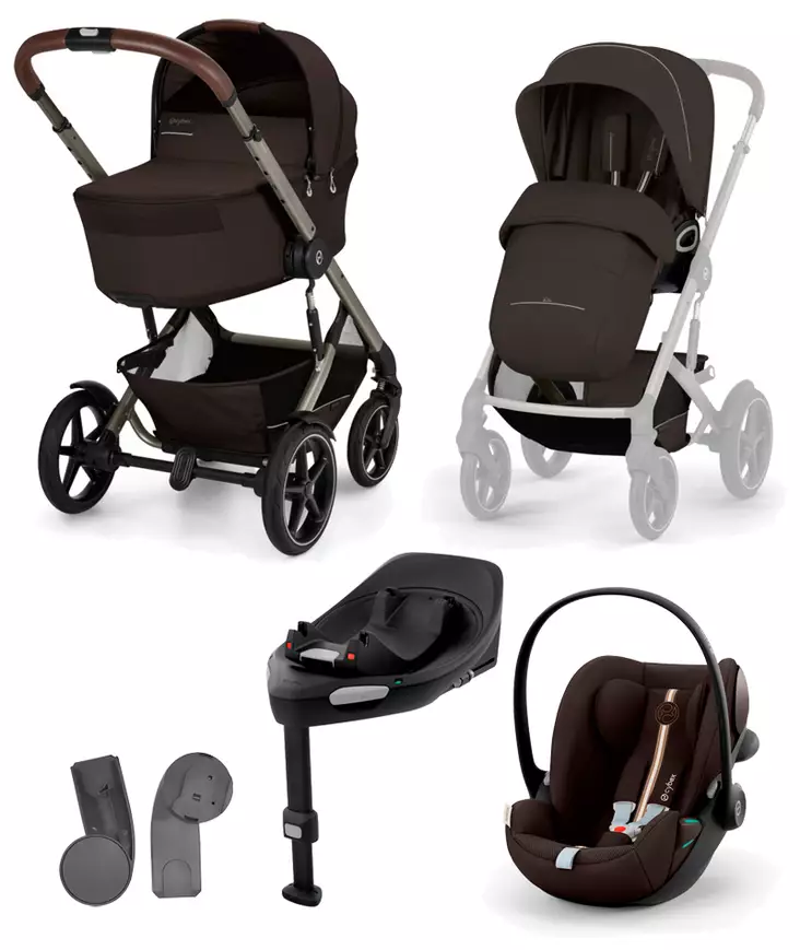 Cybex Talos S lux 2026 starttipaketti Chocolate Brown. - Barnvagnar och kombivagnar - 526001743STACLGPL - 1