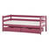 Kopplad byrå med hjul, 2 lådor för sängar i storlek 70x160cm - barockröd - Sängtillbehör - 36-1006-45-07M - 5
