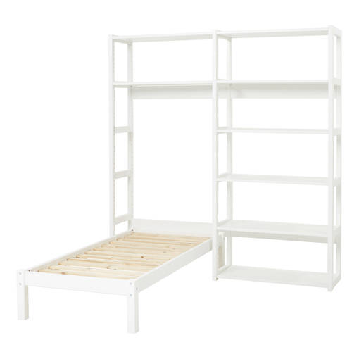 STOREY komplett lösning, hyllor 8 st, säng, 80 cm - vit - Hyllsystem - STO-20-07M - 1