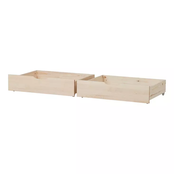 ECO Comfort lådskåp med hjul 70x160cm för sängar - naturligt trä - Sängtillbehör - 36-1006-00-07M - 1