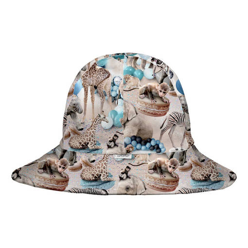 Gugguu kes=C3=A4hattu Balloon safari -kuosilla. - Barnmössor - GUGSS23BALLOON - 1