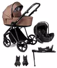 Nord Active LUX starttipaketti Chrome/Black Grip, Chokolate Brown. - Barnvagnar och kombivagnar - 287147STA2LEVpro - 1